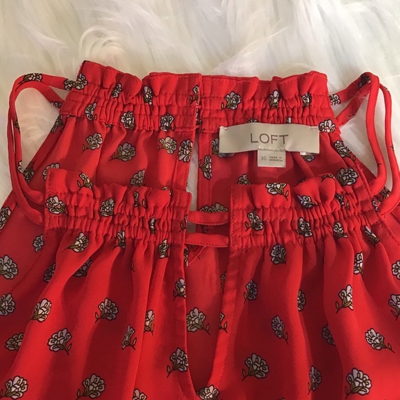 ✨HP✨LOFT Marigold Peplum Halter Tank Top - Picture 12 of 15